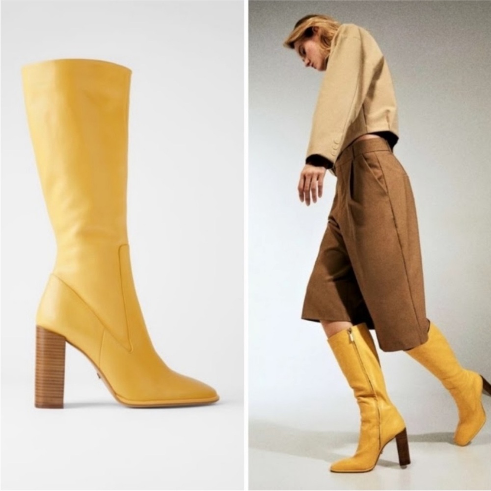 Zara Yellow Boots